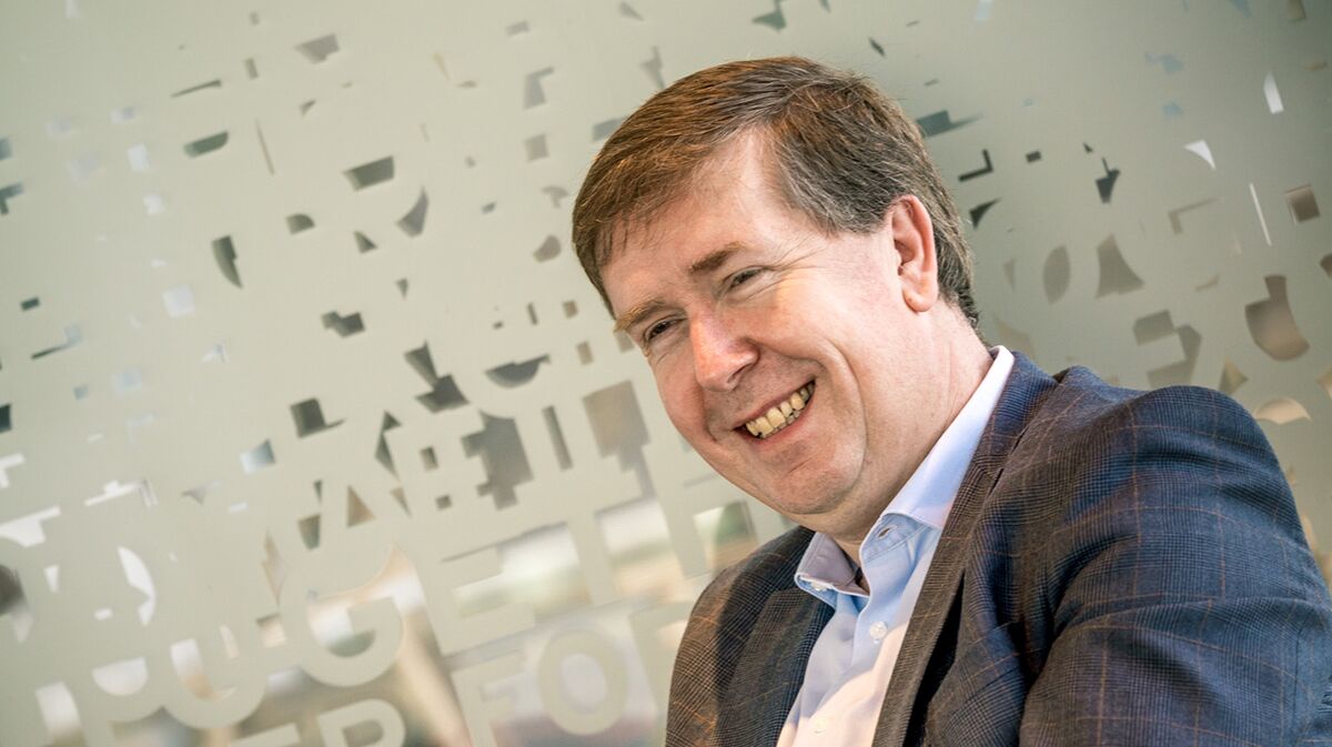 Close-up of Bert Geerinckx in a meeting room - Reynaers
